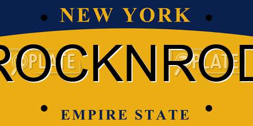 ROCKNROD New York License Plate
