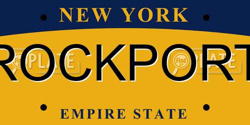 ROCKPORT New York License Plate