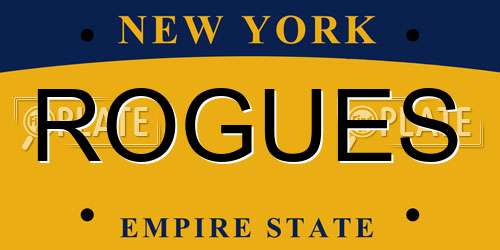 ROGUES New York License Plate