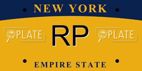 RP New York License Plate