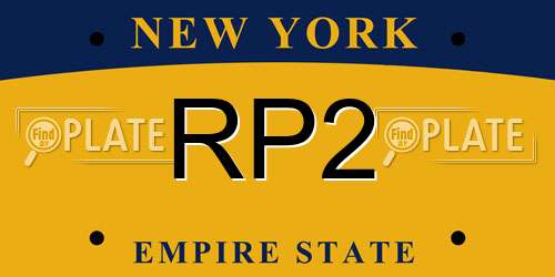 RP2 New York License Plate