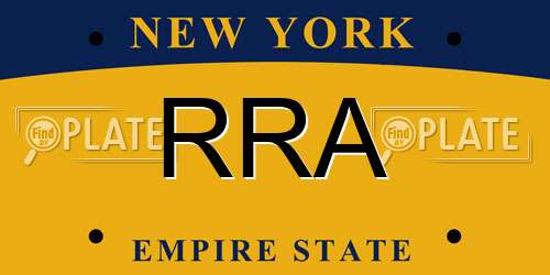 RRA New York License Plate