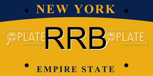 RRB New York License Plate