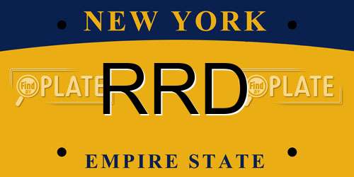 RRD New York License Plate