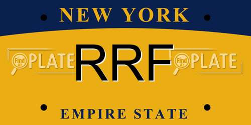 RRF New York License Plate