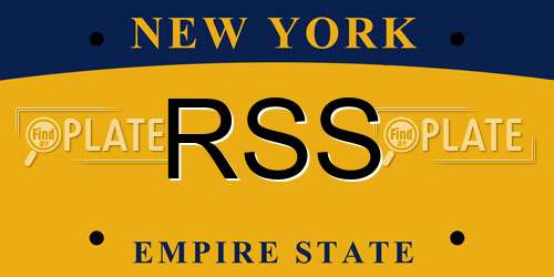 RSS New York License Plate