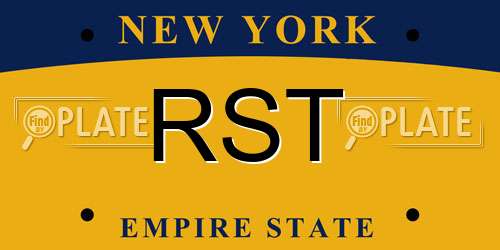 RST New York License Plate