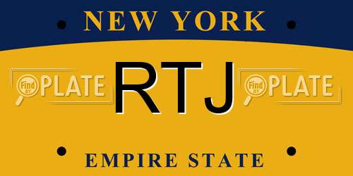RTJ New York License Plate
