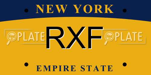 RXF New York License Plate
