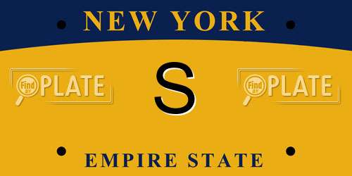 S New York License Plate