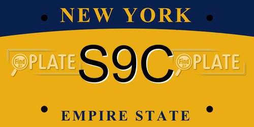 S9C New York License Plate