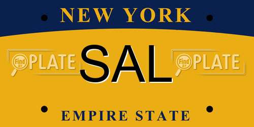 SAL New York License Plate