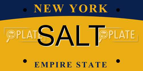 SALT New York License Plate