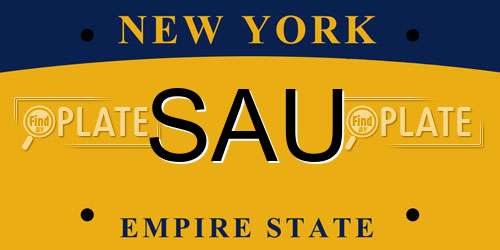 SAU New York License Plate