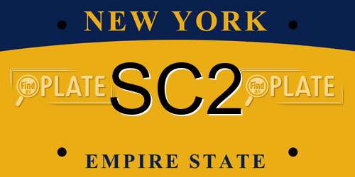 SC2 New York License Plate