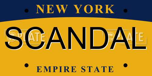 SCANDAL New York License Plate