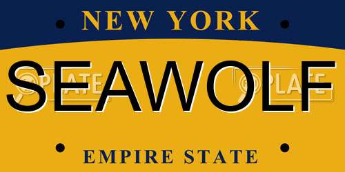 SEAWOLF New York License Plate