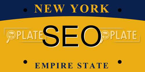 SEO New York License Plate
