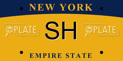 SH New York License Plate