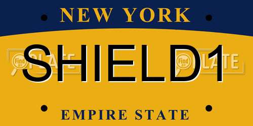 SHIELD1 New York License Plate