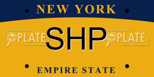 SHP New York License Plate