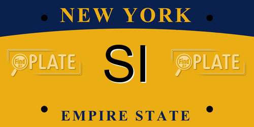 SI New York License Plate