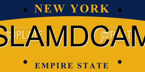 SLAMDCAM New York License Plate
