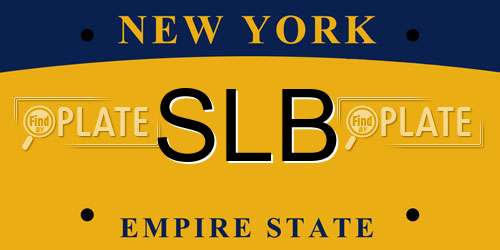 SLB New York License Plate