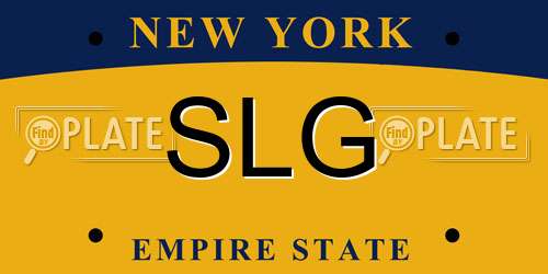 SLG New York License Plate