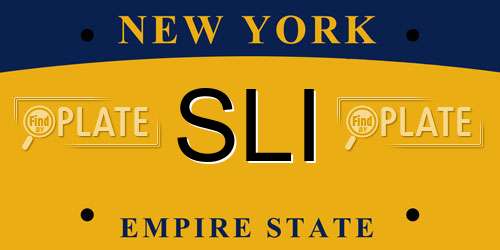 SLI New York License Plate