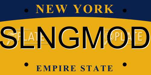 SLNGMOD New York License Plate