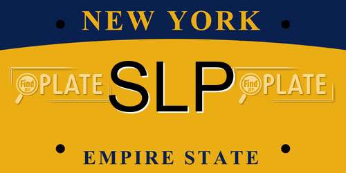 SLP New York License Plate