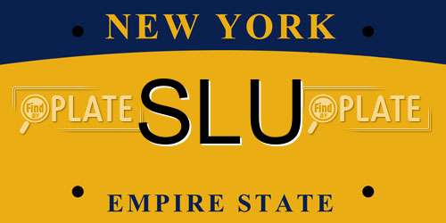 SLU New York License Plate