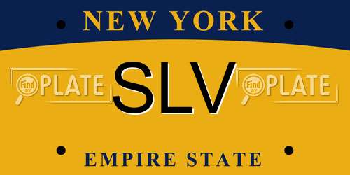 SLV New York License Plate