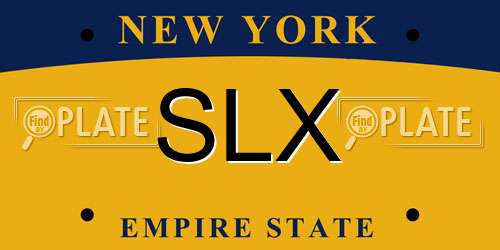 SLX New York License Plate