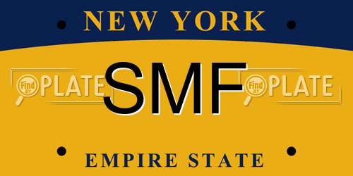SMF New York License Plate