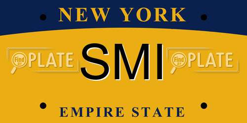 SMI New York License Plate