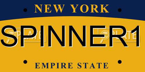 SPINNER1 New York License Plate