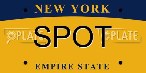 SPOT New York License Plate