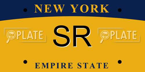 SR New York License Plate