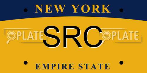 SRC New York License Plate