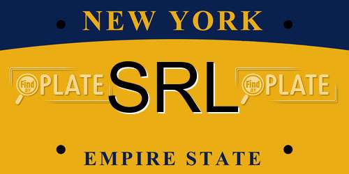 SRL New York License Plate