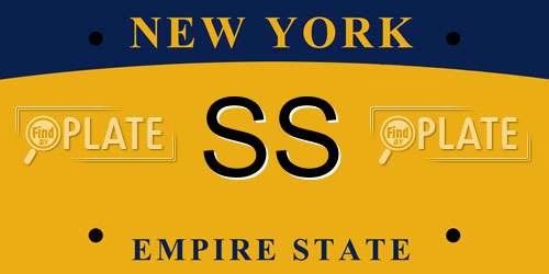 SS New York License Plate