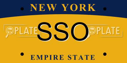 SSO New York License Plate