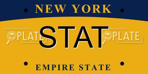 STAT New York License Plate