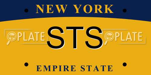 STS New York License Plate