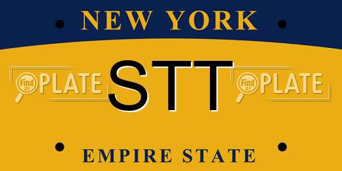 STT New York License Plate