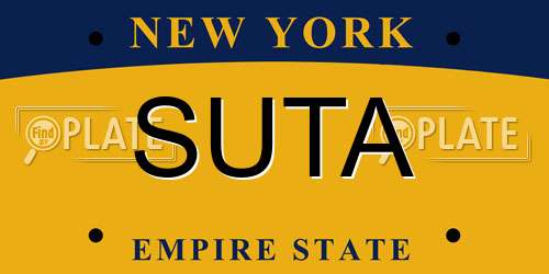 SUTA New York License Plate