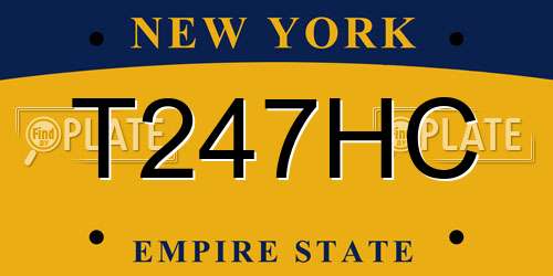 T247HC New York License Plate