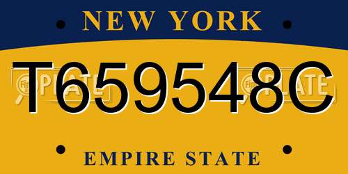 T659548C New York License Plate